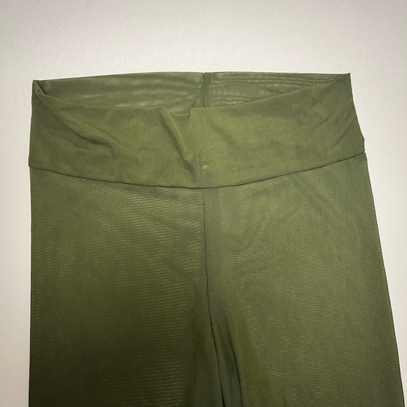 NWOT ⚜️🫒⚜️ Laina Rauma olive color mesh see through biker shorts - Picture 7 of 14